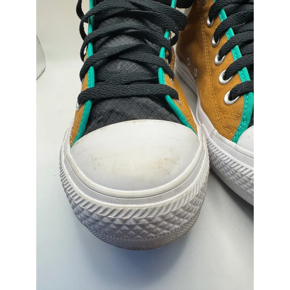 Converse Chuck Taylor All Star High Top Sneakers Mens 8.5 Womens 10.5 Brown Gr - Picture 3 of 9